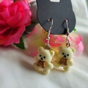 Festive Bear Earrings Handmade